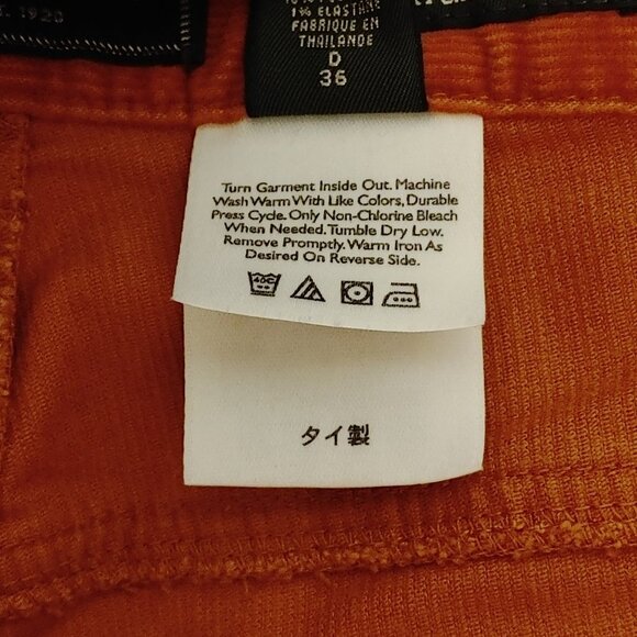 Eddie Bauer Corduroy Pants Women's Size 6 Natural Fit BURNT ORANGE - Picture 5 of 8